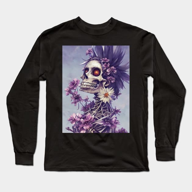 Bones and Botany Long Sleeve T-Shirt by levelsart